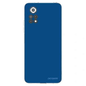 Picasee silikonowe przeźroczyste etui na Xiaomi Poco X4 Pro 5G - Navy Blue