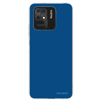Picasee silikonowe przeźroczyste etui na Xiaomi Redmi 10C - Navy Blue