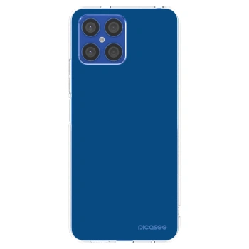 Picasee silikonowe przeźroczyste etui na Honor X8 4G - Navy Blue