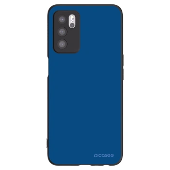 Picasee silikonowe czarne etui na OPPO A16s - Navy Blue