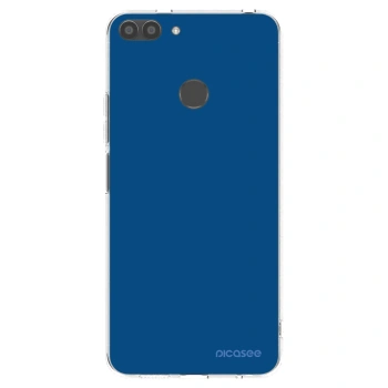 Picasee silikonowe przeźroczyste etui na Huawei P Smart - Navy Blue