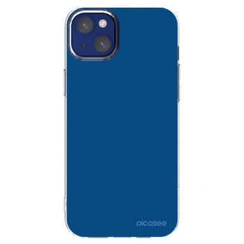 Picasee silikonowe przeźroczyste etui na Apple iPhone 14 Plus - Navy Blue