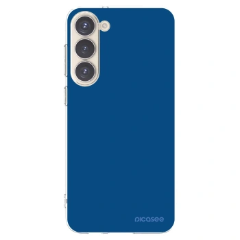 Picasee silikonowe przeźroczyste etui na Samsung Galaxy S23+ 5G - Navy Blue