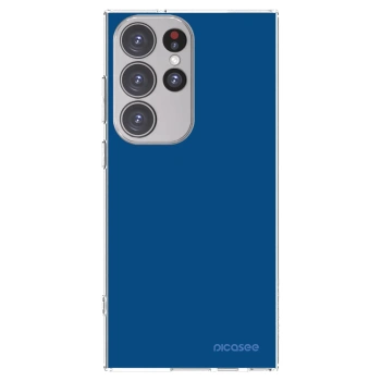 Picasee silikonowe przeźroczyste etui na Samsung Galaxy S23 Ultra 5G - Navy Blue