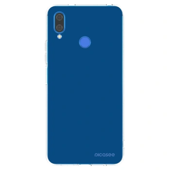 Picasee silikonowe przeźroczyste etui na Huawei Nova 3i - Navy Blue