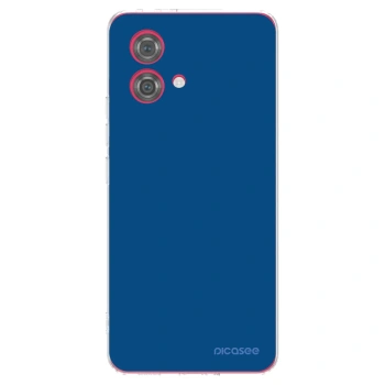 Picasee silikonowe przeźroczyste etui na Motorola Moto G84 5G - Navy Blue