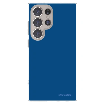 Picasee silikonowe przeźroczyste etui na Samsung Galaxy S24 Ultra S928B 5G - Navy Blue