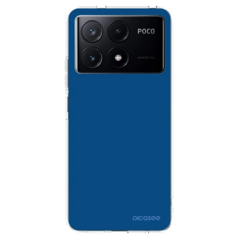 Picasee silikonowe przeźroczyste etui na Xiaomi Poco X6 Pro - Navy Blue