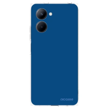 Picasee silikonowe przeźroczyste etui na Realme C33 (2023) - Navy Blue