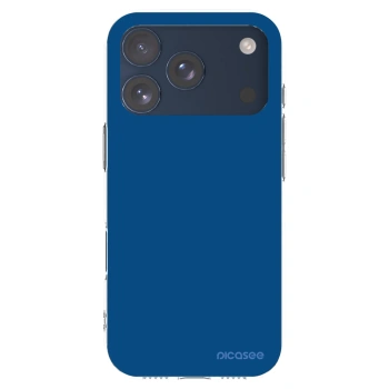 Picasee silikonowe przeźroczyste etui na Apple iPhone 17 Pro - Navy Blue