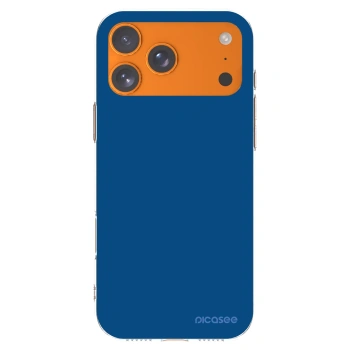 Picasee silikonowe przeźroczyste etui na Apple iPhone 17 Pro Max - Navy Blue