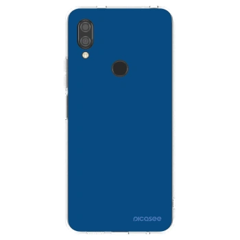 Picasee silikonowe przeźroczyste etui na Xiaomi Redmi 7 - Navy Blue