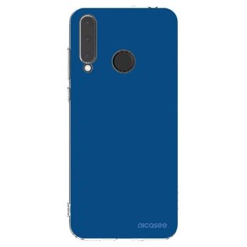 Picasee silikonowe przeźroczyste etui na Honor 20 Lite - Navy Blue