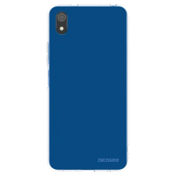 Picasee silikonowe przeźroczyste etui na Xiaomi Redmi 7A - Navy Blue