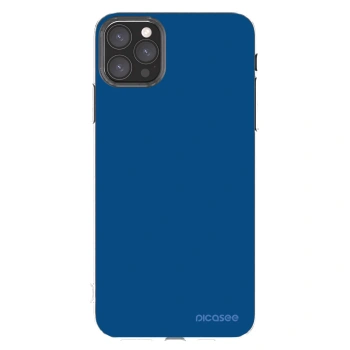 Picasee silikonowe przeźroczyste etui na Apple iPhone 11 Pro Max - Navy Blue