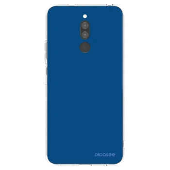 Picasee silikonowe przeźroczyste etui na Xiaomi Redmi 8 - Navy Blue