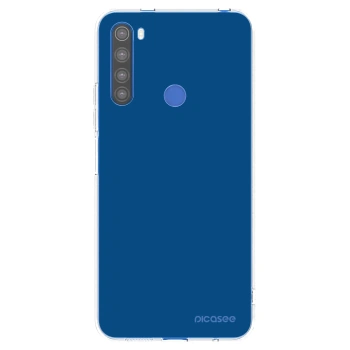 Picasee silikonowe przeźroczyste etui na Xiaomi Redmi Note 8T - Navy Blue