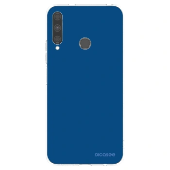 Picasee silikonowe przeźroczyste etui na Huawei P40 Lite E - Navy Blue