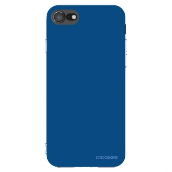Picasee silikonowe przeźroczyste etui na Apple iPhone SE 2020 - Navy Blue