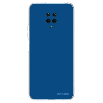 Picasee silikonowe przeźroczyste etui na Xiaomi Redmi Note 9S - Navy Blue