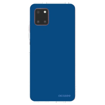 Picasee silikonowe przeźroczyste etui na Samsung Galaxy Note 10 Lite N770F - Navy Blue