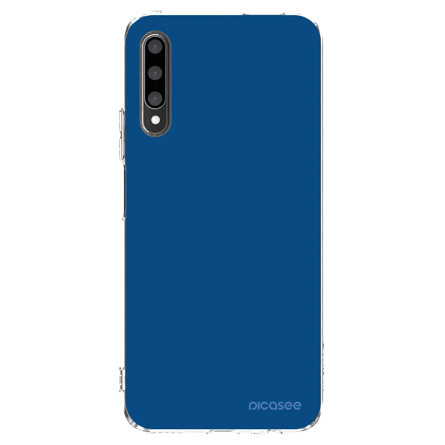 Picasee silikonowe przeźroczyste etui na Honor 9X Pro - Navy Blue