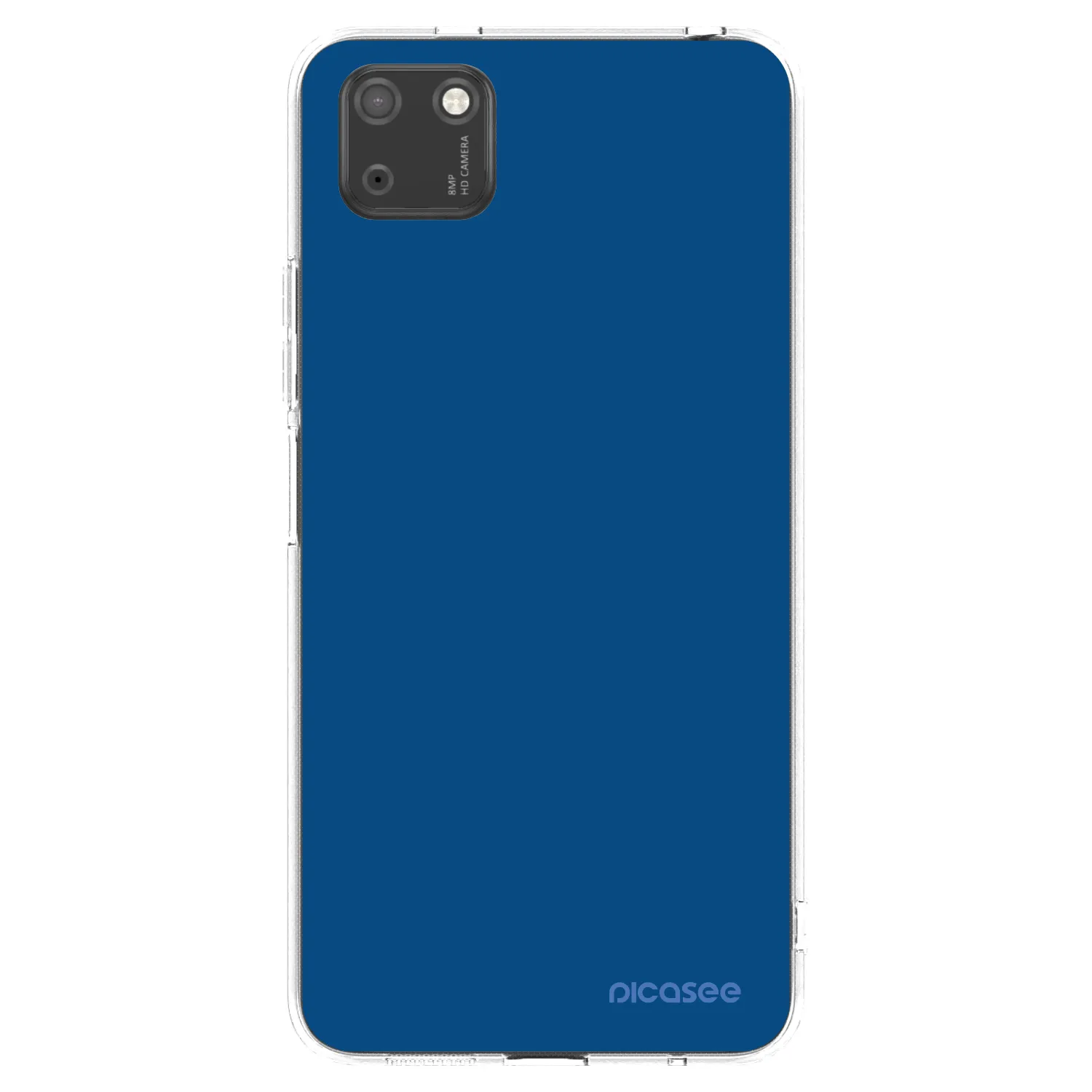 Picasee silikonowe przeźroczyste etui na Huawei Y5P - Navy Blue