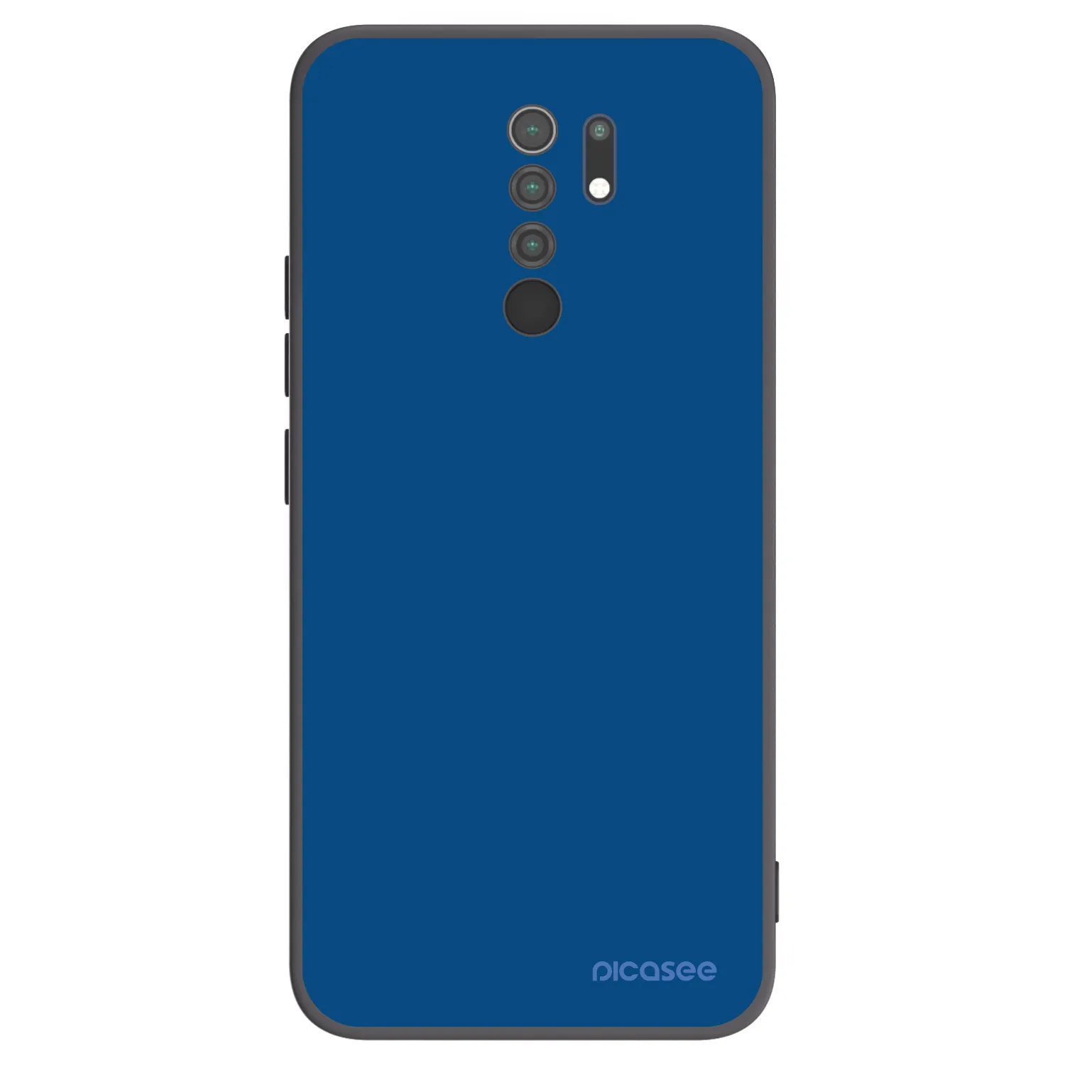 Picasee silikonowe czarne etui na Xiaomi Redmi 9 - Navy Blue