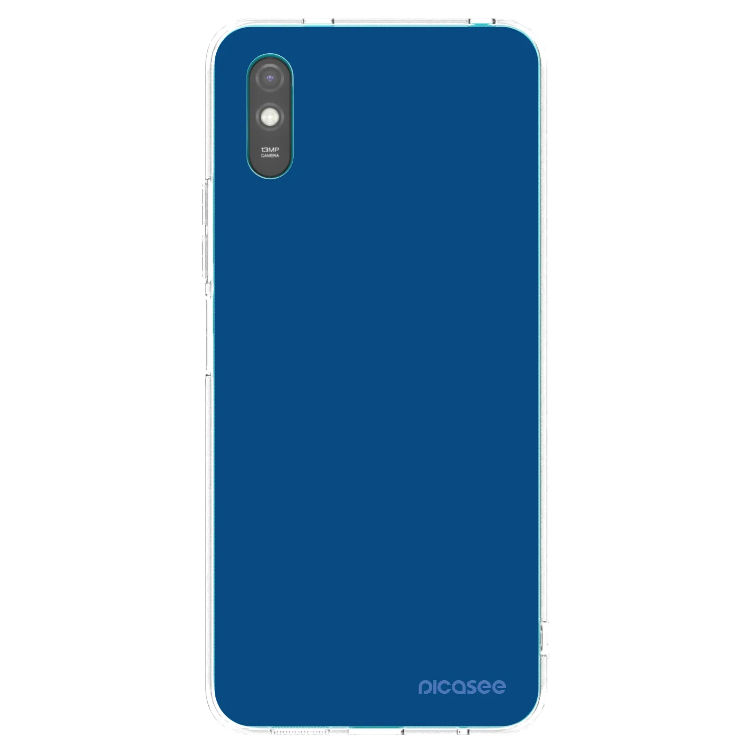 Picasee silikonowe przeźroczyste etui na Xiaomi Redmi 9A - Navy Blue