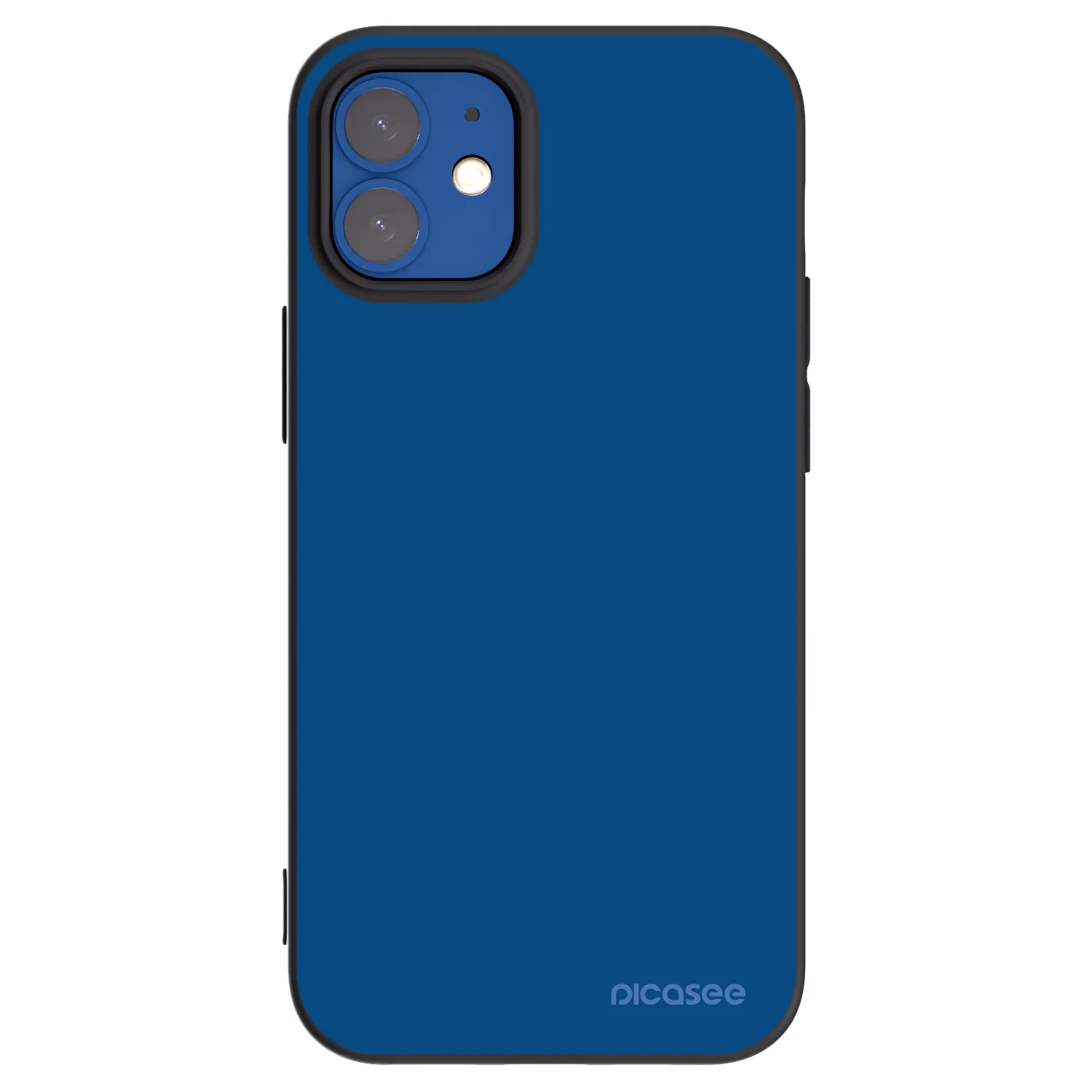 Picasee silikonowe czarne etui na Apple iPhone 12 mini - Navy Blue