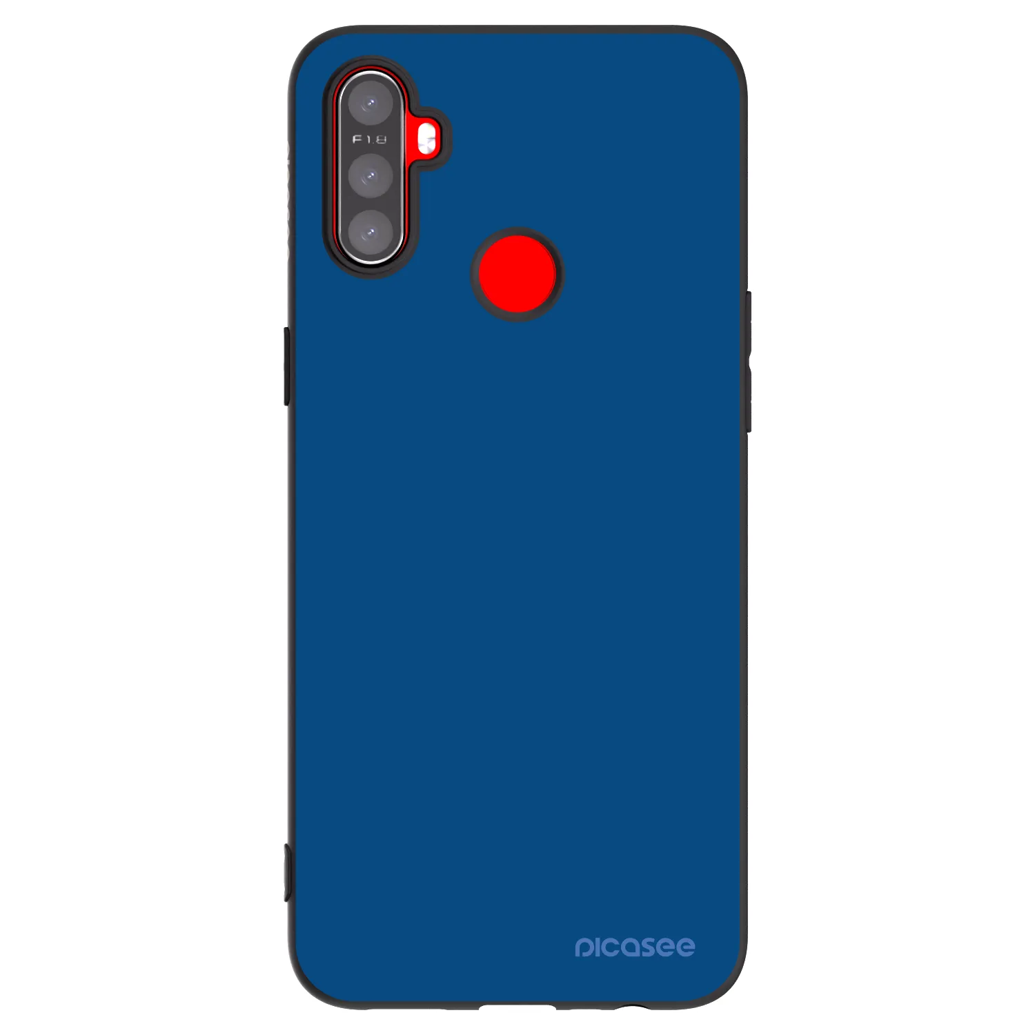 Picasee silikonowe czarne etui na Realme C3 - Navy Blue