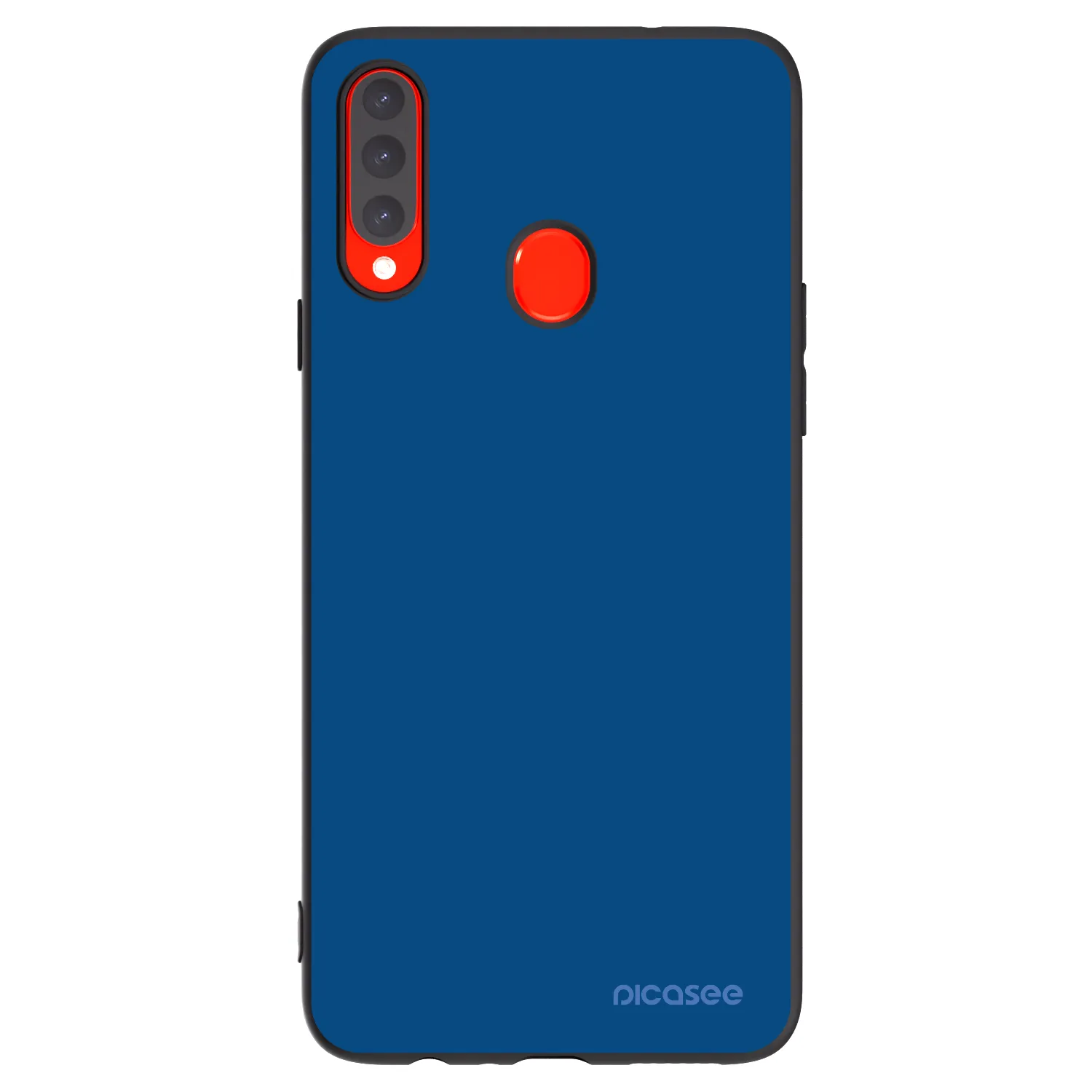 Picasee silikonowe czarne etui na Samsung Galaxy A20s - Navy Blue