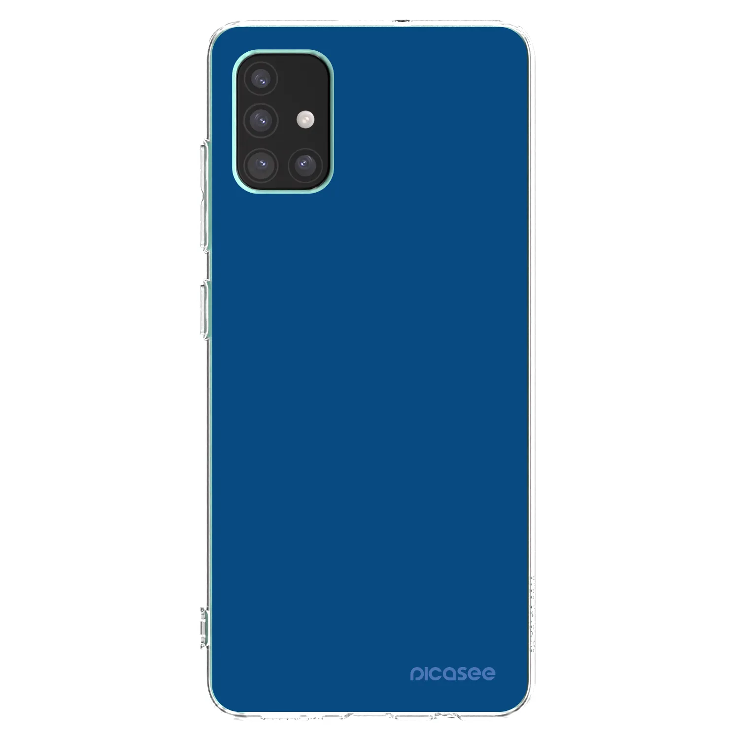 Picasee silikonowe przeźroczyste etui na Samsung Galaxy M51 M515F - Navy Blue