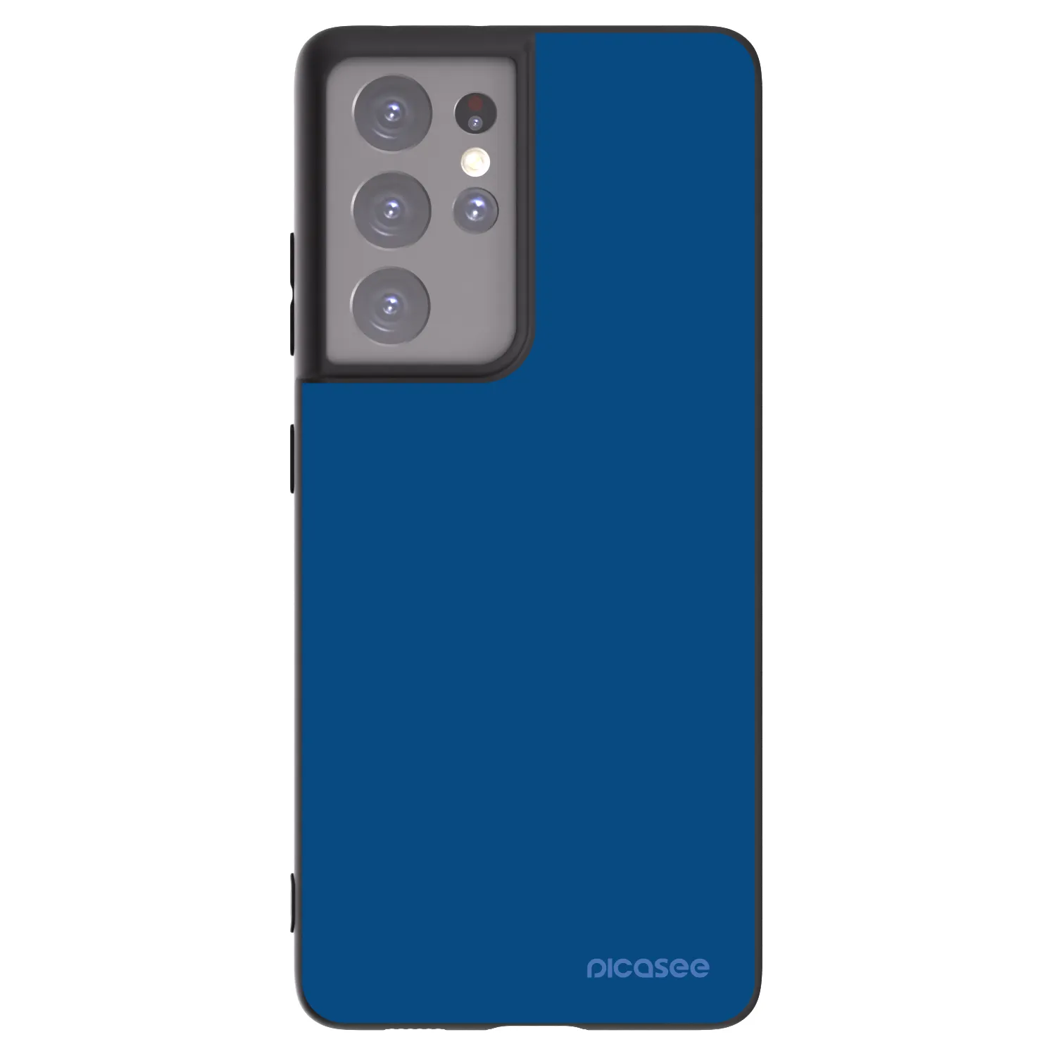 Picasee silikonowe czarne etui na Samsung Galaxy S21 Ultra 5G G998B - Navy Blue