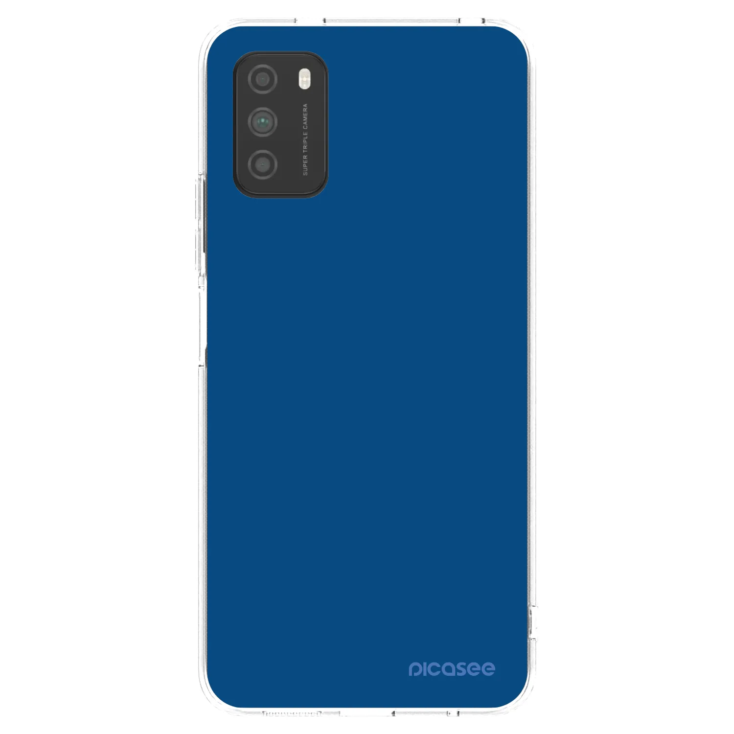 Picasee silikonowe przeźroczyste etui na Xiaomi Poco M3 - Navy Blue