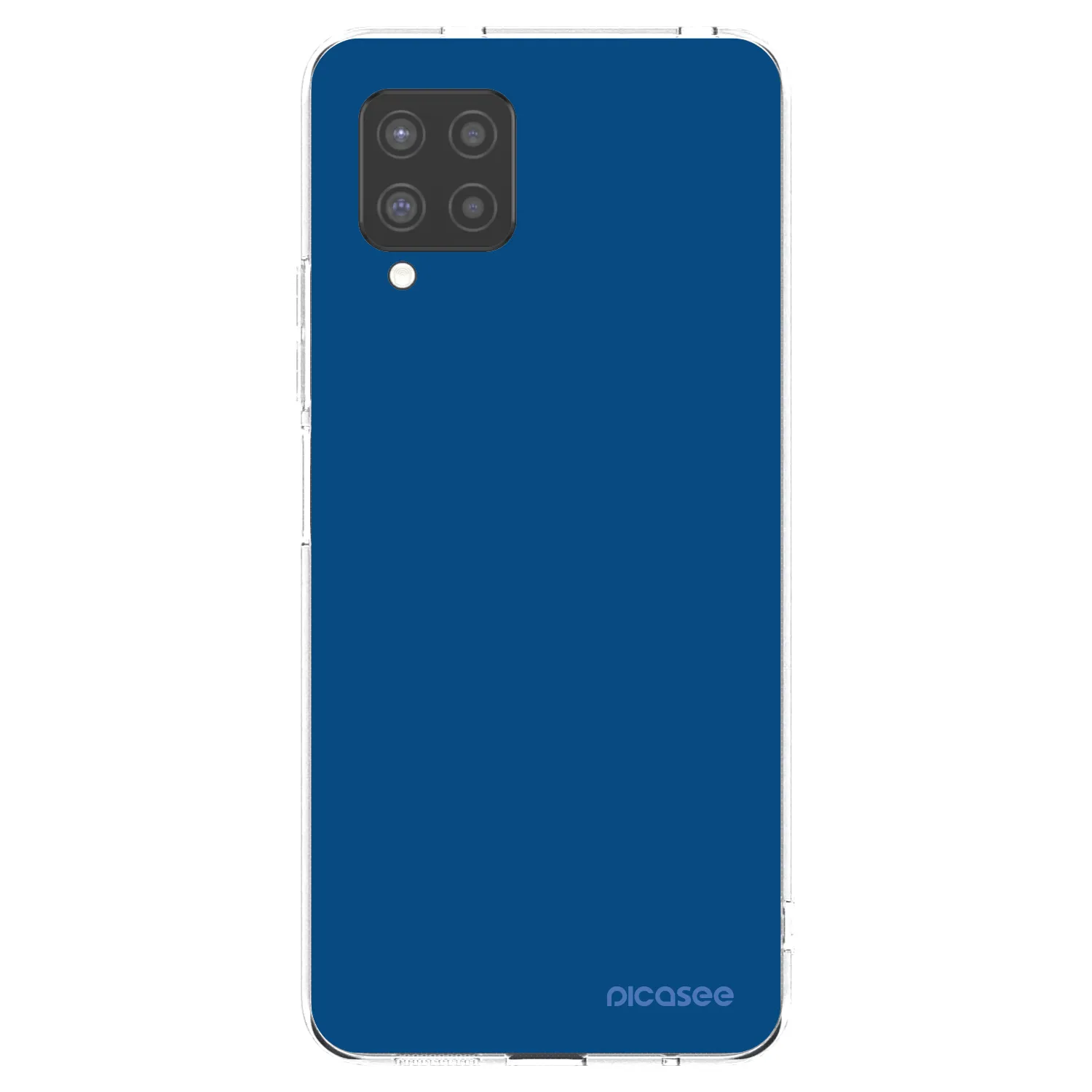 Picasee silikonowe przeźroczyste etui na Samsung Galaxy A42 A426B - Navy Blue