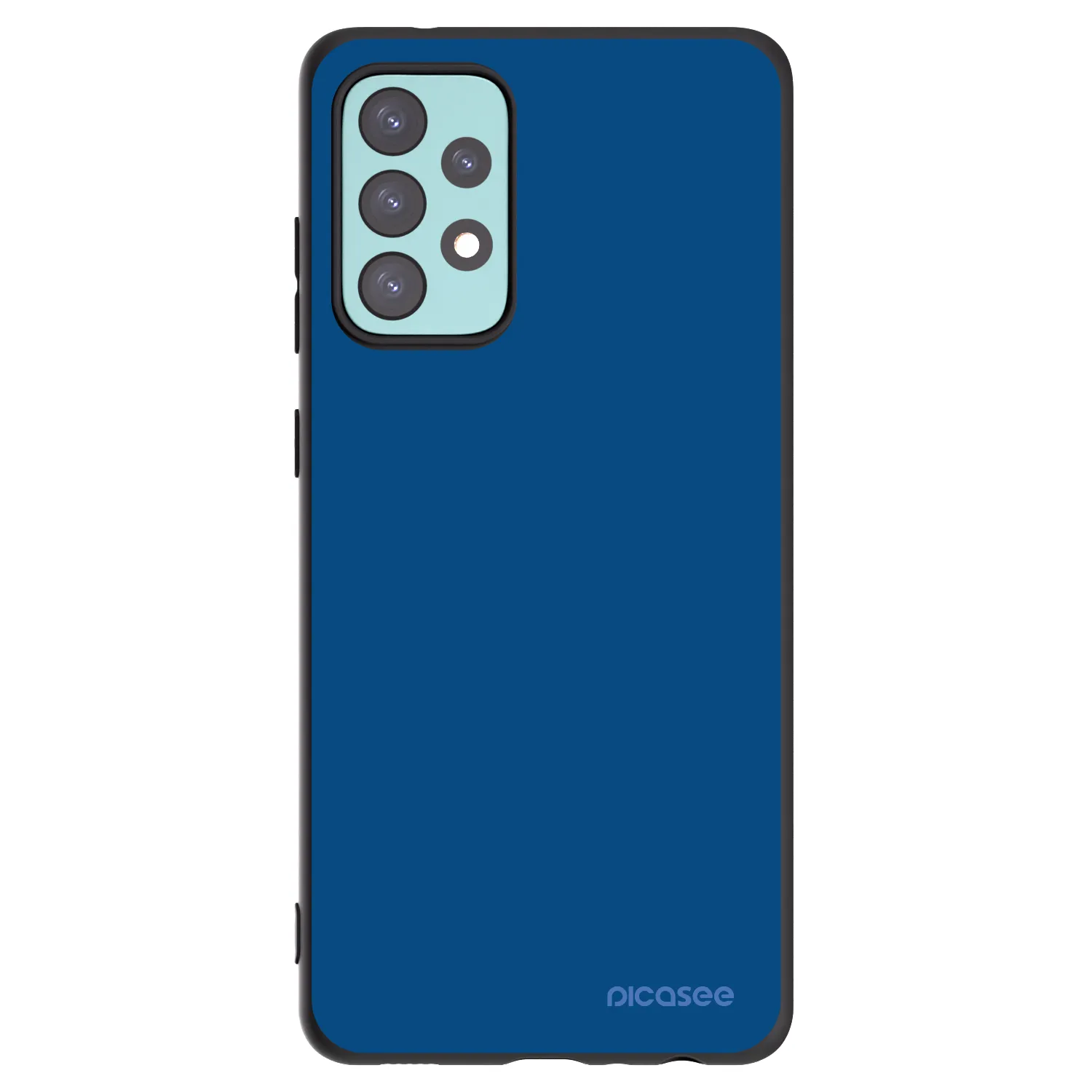 Picasee silikonowe czarne etui na Samsung Galaxy A72 A725F - Navy Blue