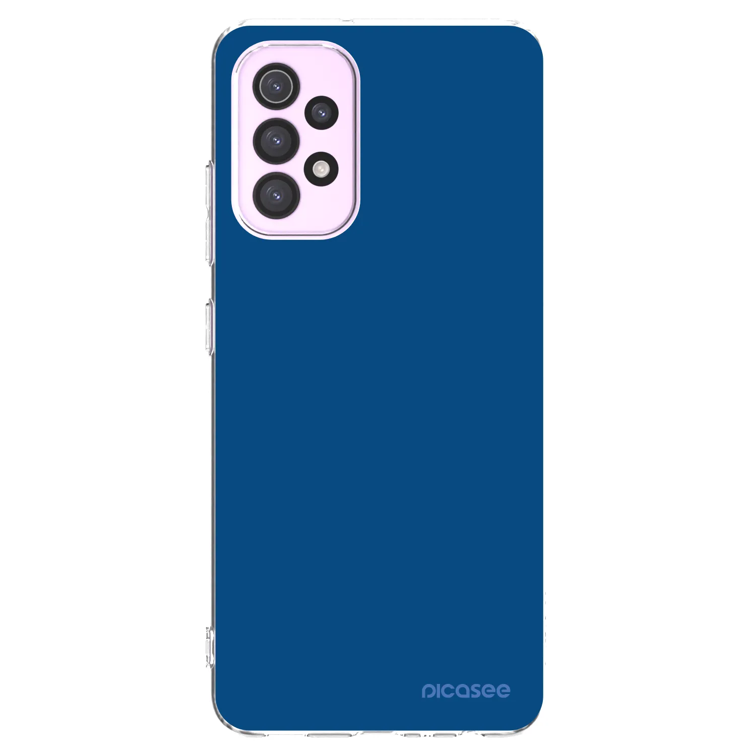 Picasee silikonowe przeźroczyste etui na Samsung Galaxy A32 5G A326B - Navy Blue
