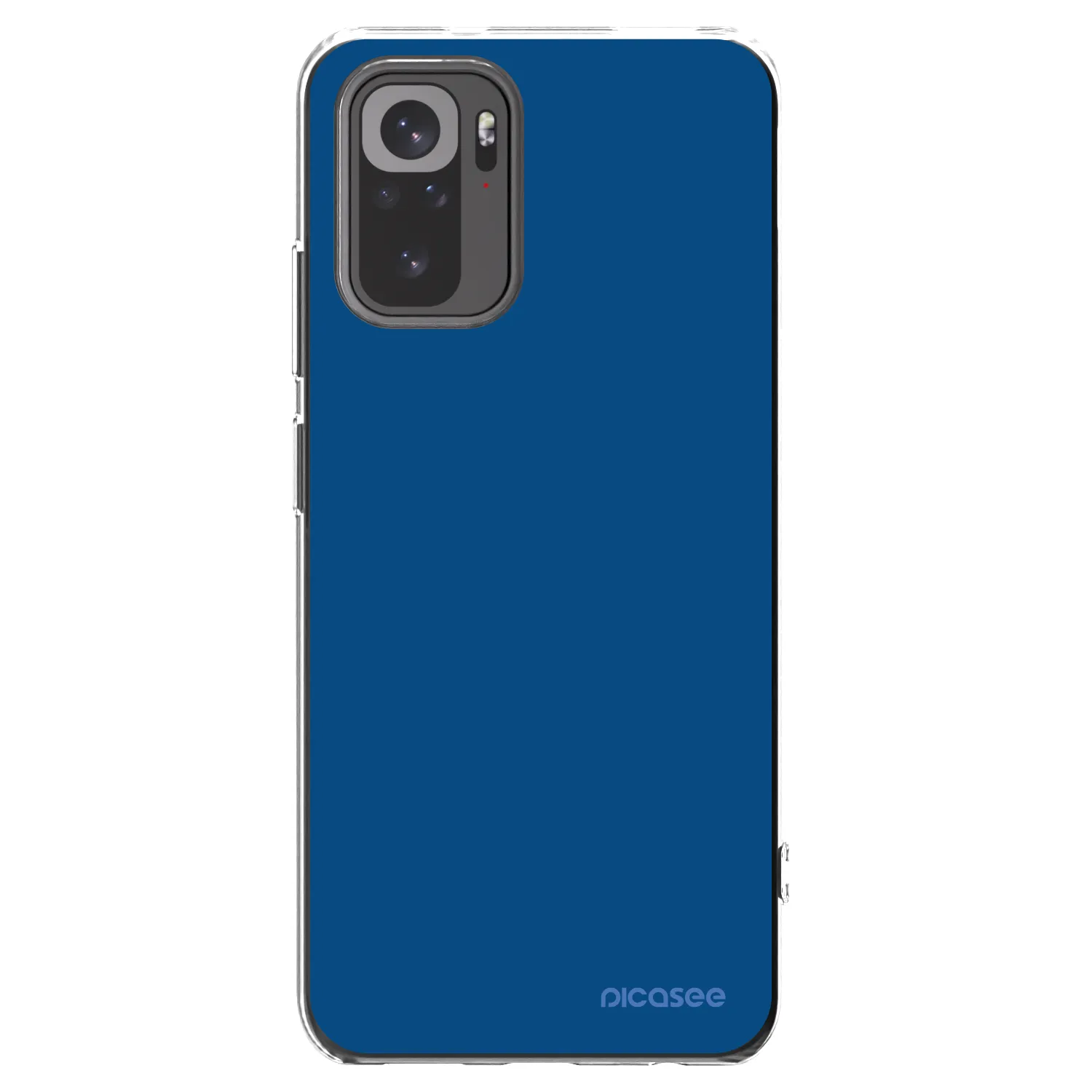 Picasee silikonowe przeźroczyste etui na Xiaomi Redmi Note 10S - Navy Blue