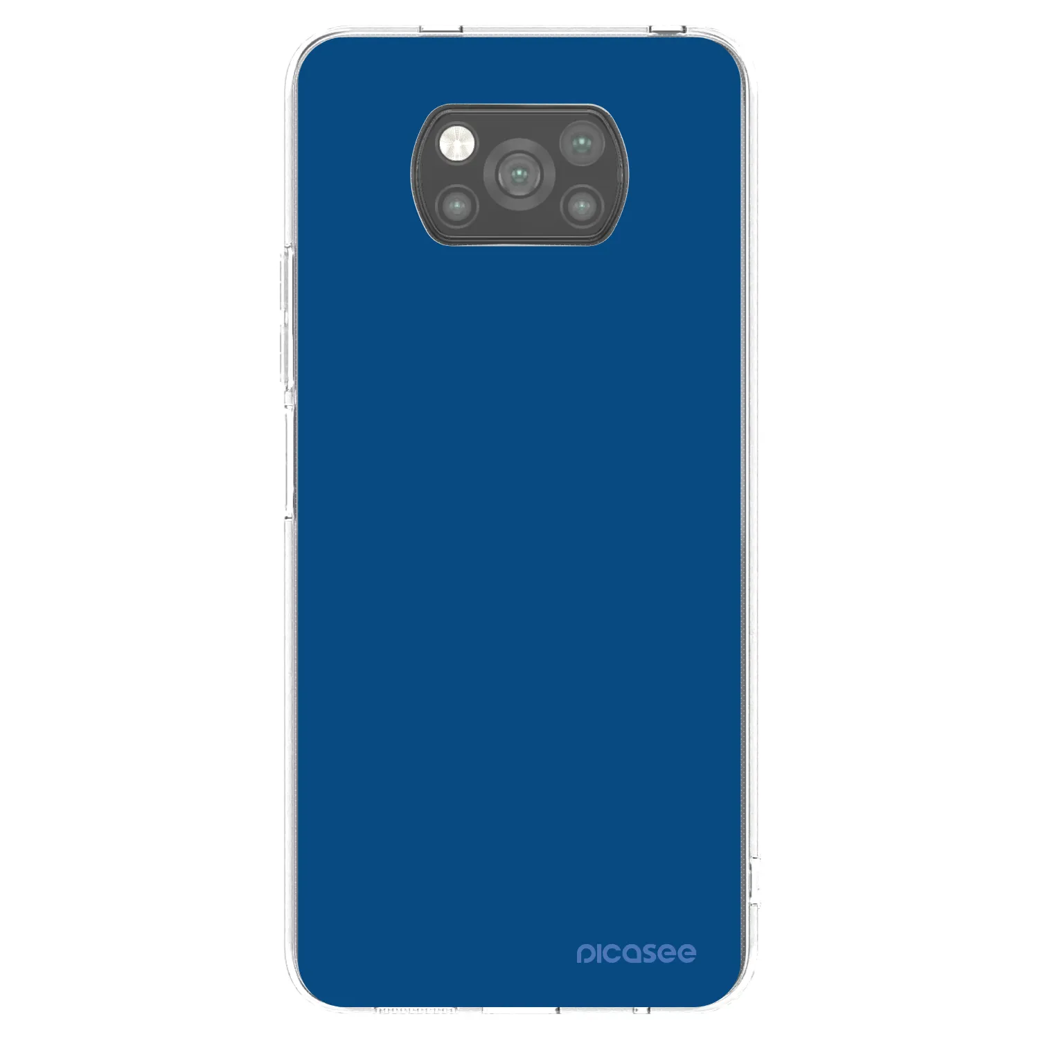 Picasee silikonowe czarne etui na Xiaomi Poco X3 Pro - Navy Blue