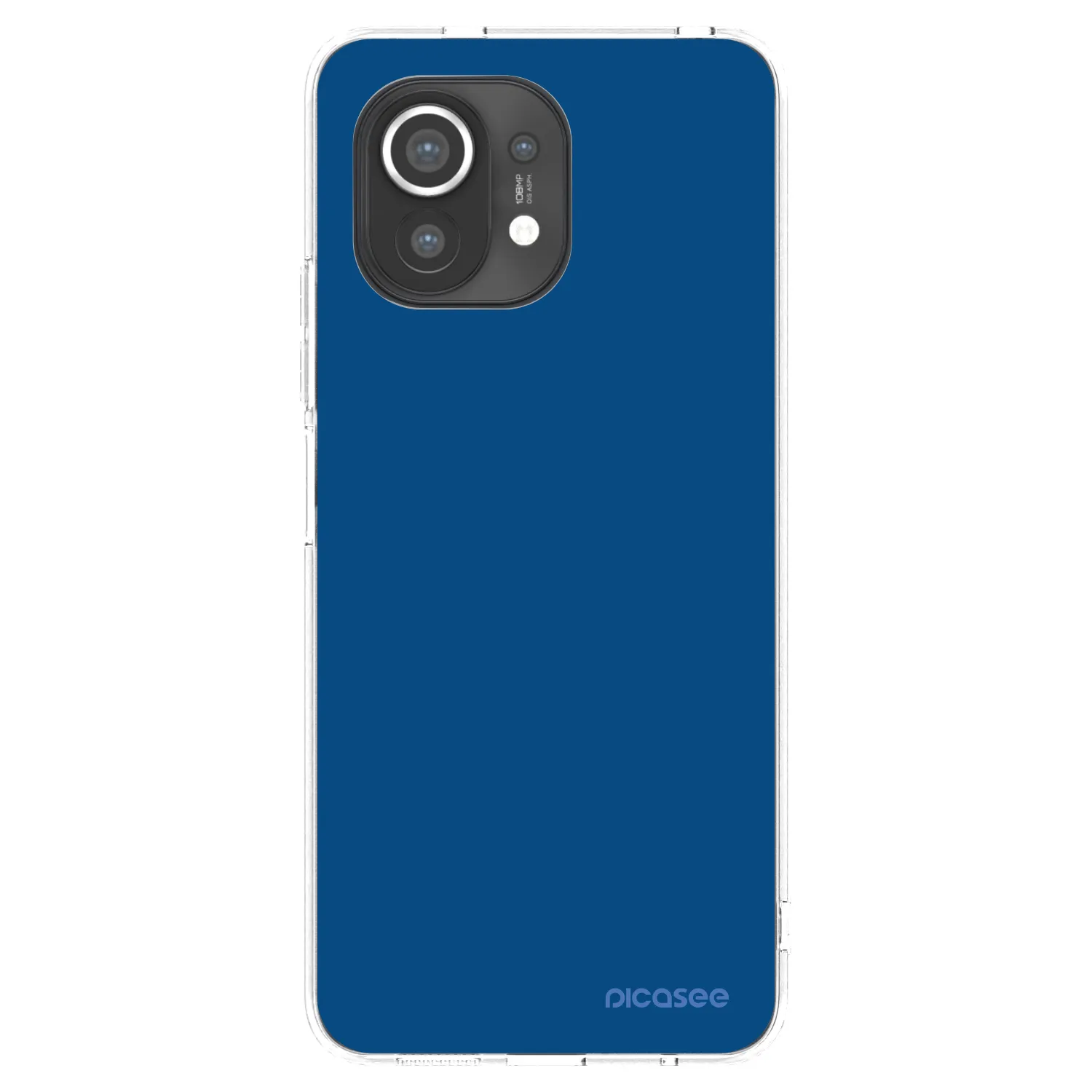 Picasee silikonowe przeźroczyste etui na Xiaomi Mi 11 - Navy Blue