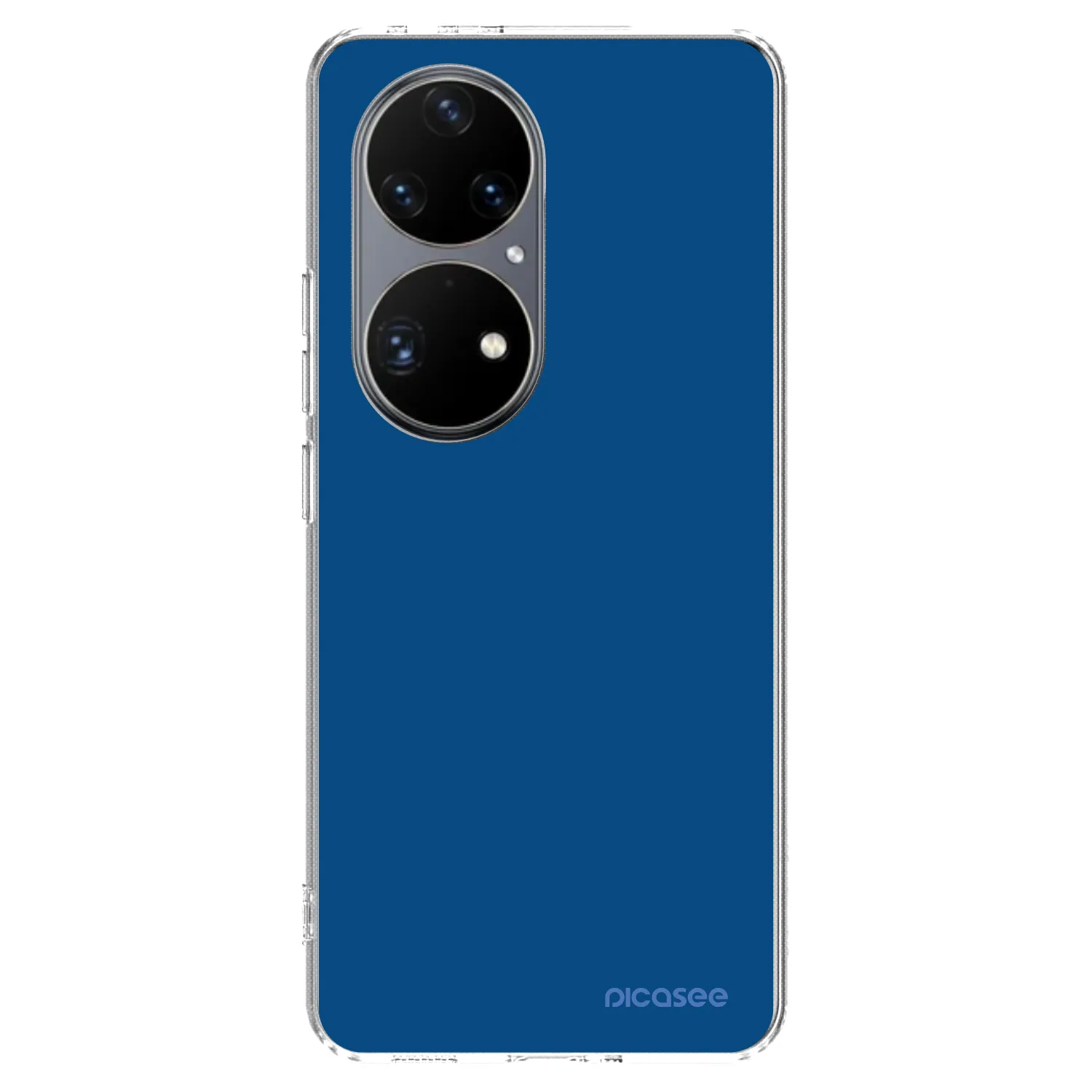 Picasee silikonowe przeźroczyste etui na Huawei P50 - Navy Blue