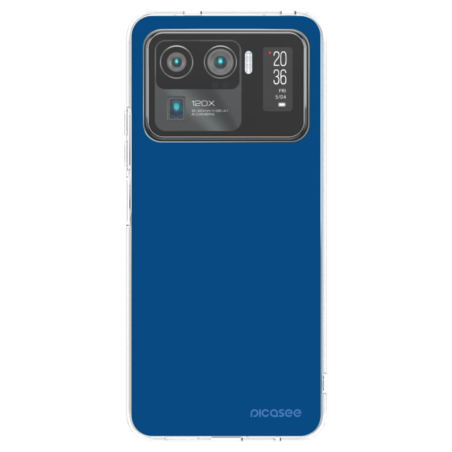 Picasee silikonowe przeźroczyste etui na Xiaomi Mi 11 Ultra - Navy Blue