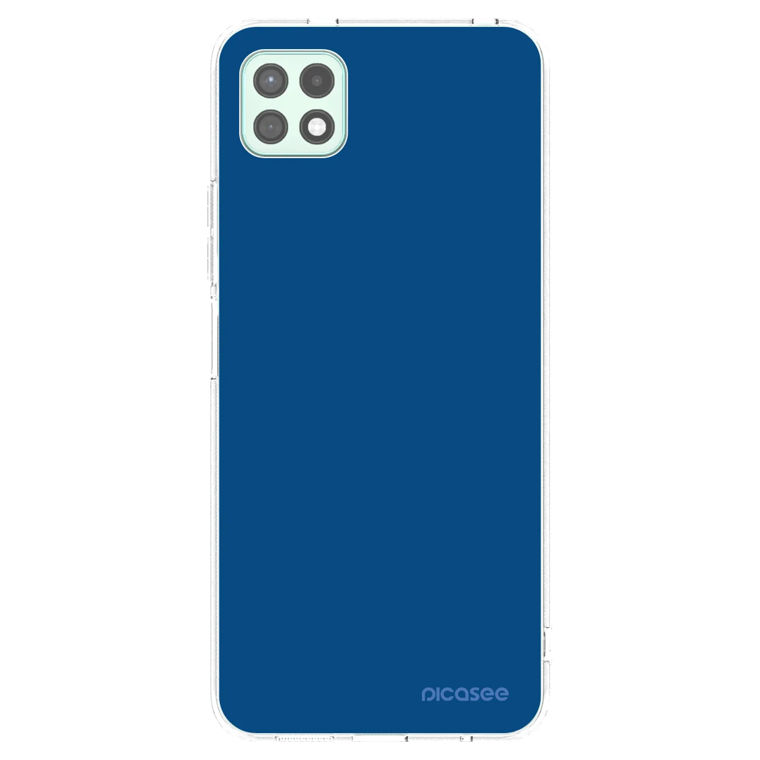 Picasee silikonowe przeźroczyste etui na Samsung Galaxy A22 A226B 5G - Navy Blue