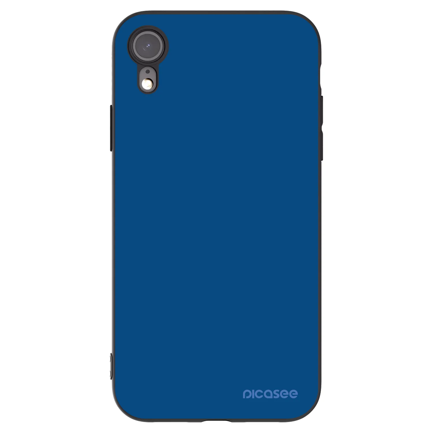 Picasee silikonowe czarne etui na Apple iPhone XR - Navy Blue