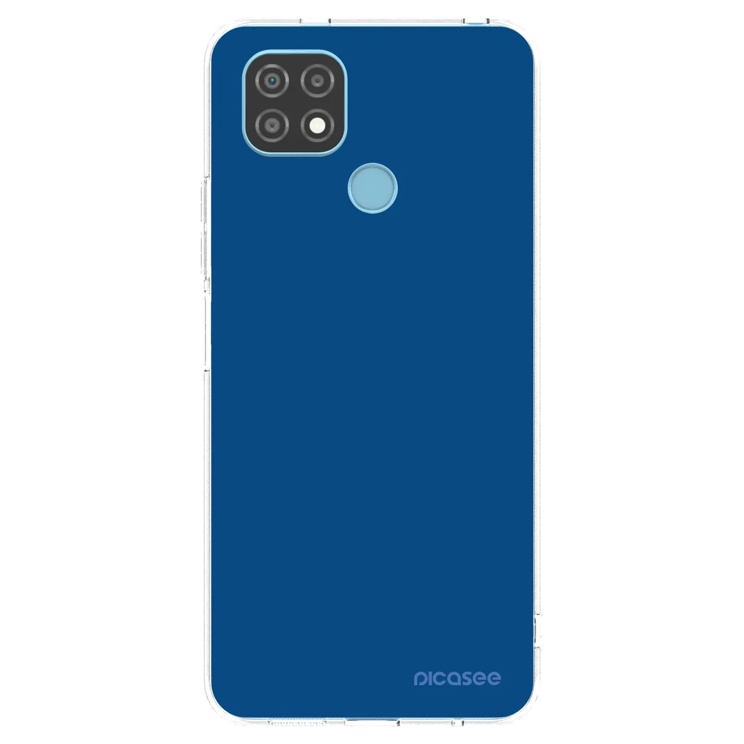 Picasee silikonowe przeźroczyste etui na Realme C21 - Navy Blue