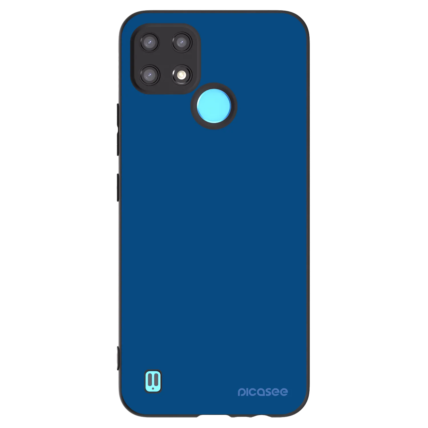 Picasee silikonowe czarne etui na Realme C21 - Navy Blue