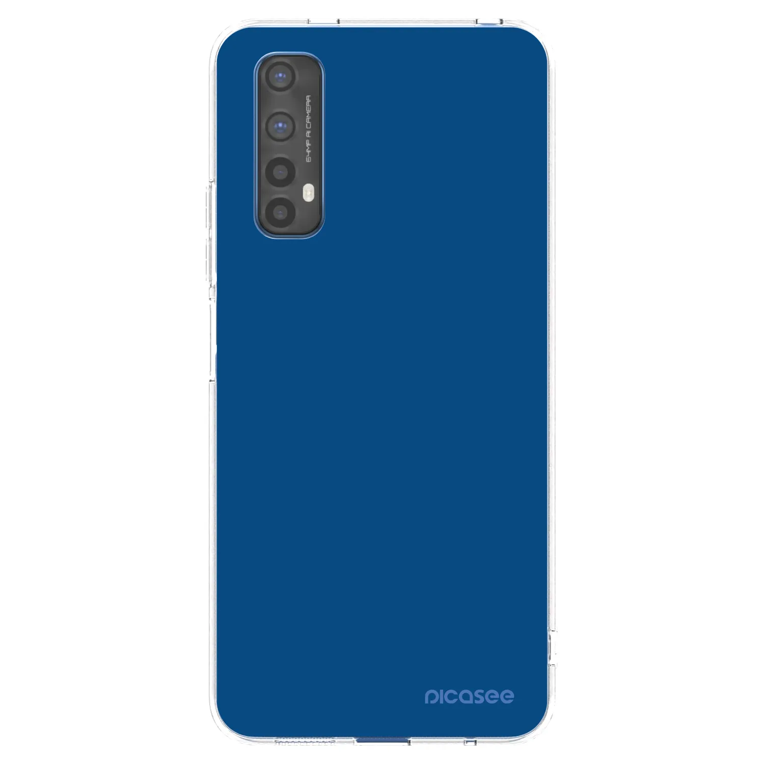 Picasee silikonowe przeźroczyste etui na Realme 7 - Navy Blue
