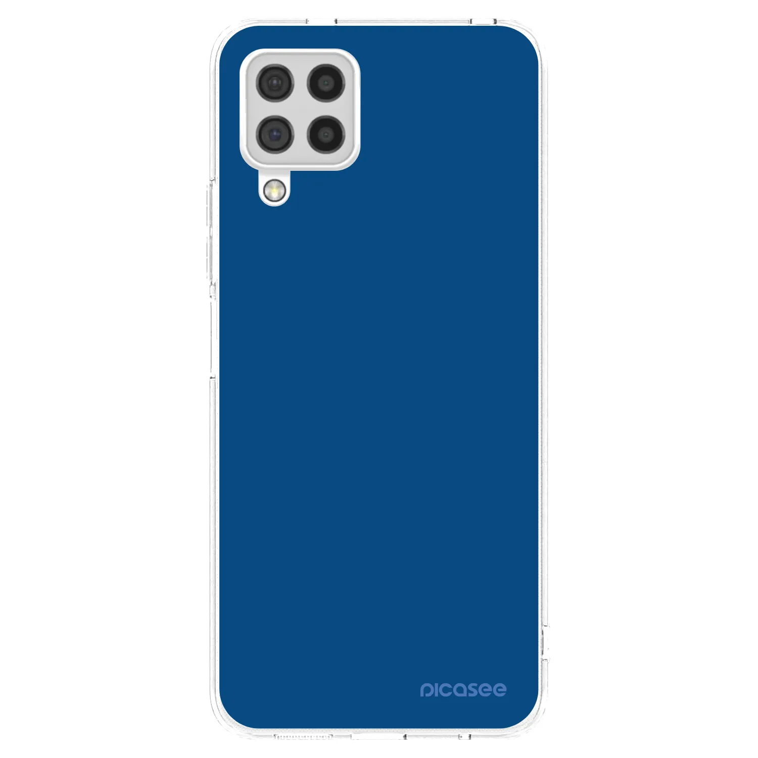 Picasee silikonowe przeźroczyste etui na Samsung Galaxy A22 A225F 4G - Navy Blue