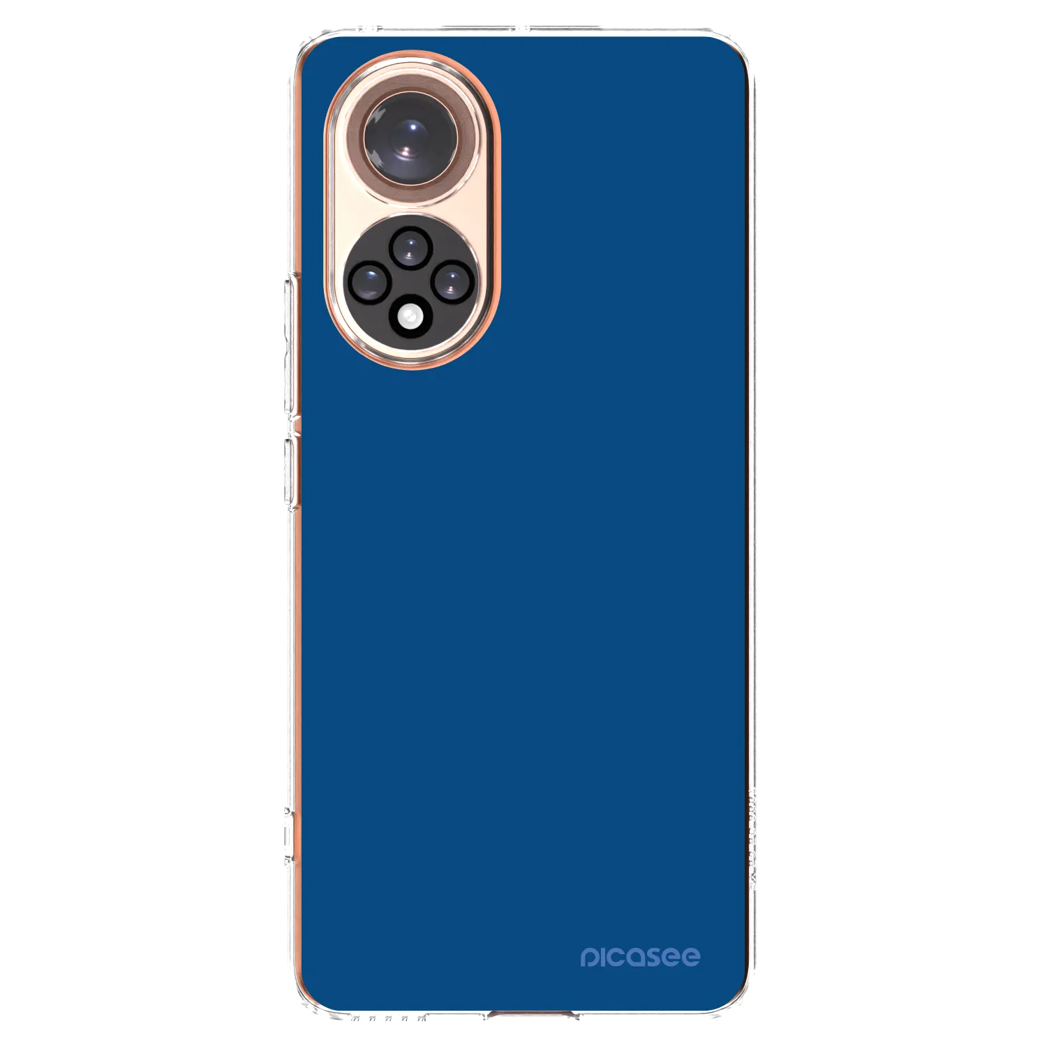 Picasee silikonowe przeźroczyste etui na Honor 50 5G - Navy Blue